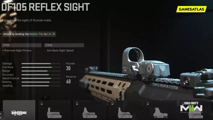 Mw3 quarters classic reflex optic