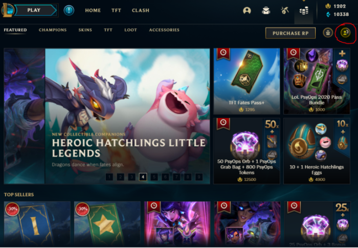 How to change league of legends name