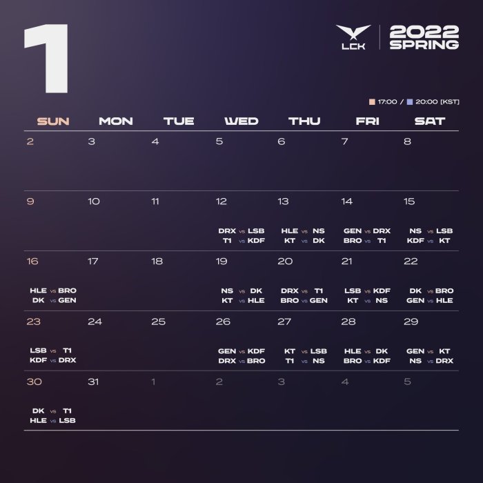 Lck spring 2024 schedule