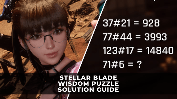 Stellar blade wisdom puzzle solution