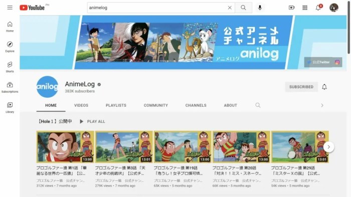 Best anime youtube channels watch free