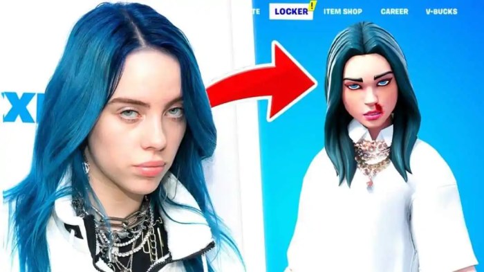 Billie eilish fortnite skin jam stage