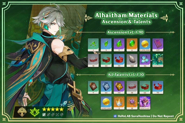 Barbara materials farming guide