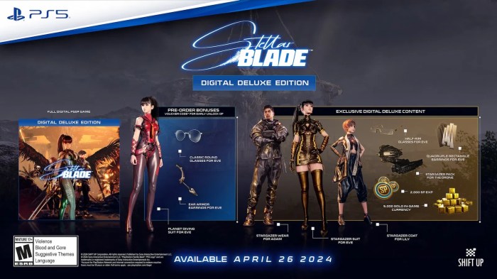 Stellar blade deluxe edition rewards