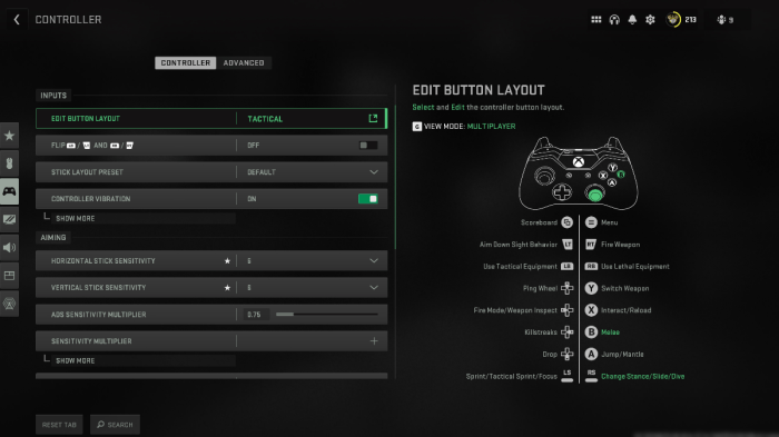 Warzone mobile best settings